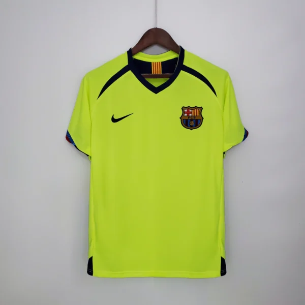 enfjwefwjfej Camisa Retrô Barcelona Away 2005/2006 Nike Total 90 - Imagem 1