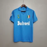 Camisa Retrô Napoli Home 1987/1988 Maradona 10 Azul