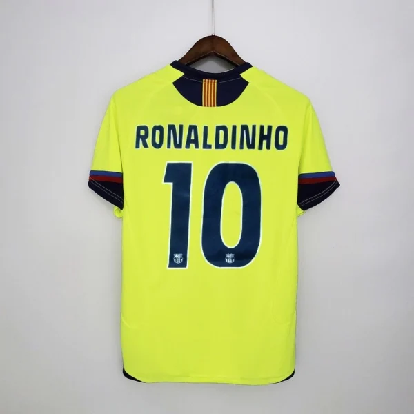 fnewnfwj Camisa Retrô Barcelona Away 2005/2006 Nike Total 90 - Imagem 7