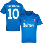 Camisa Retrô Napoli Home 1987/1988 Maradona 10 Azul - Imagem 10