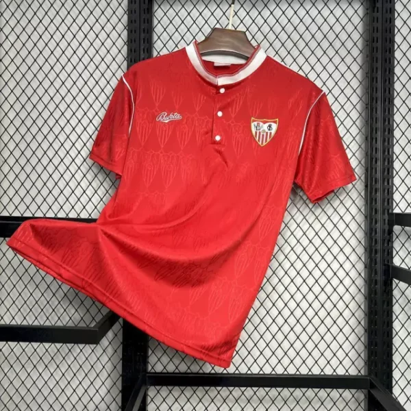 hf reung Camisa Retrô Sevilla Home 1991/1992 Maradona 10 Vermelha - Imagem 1