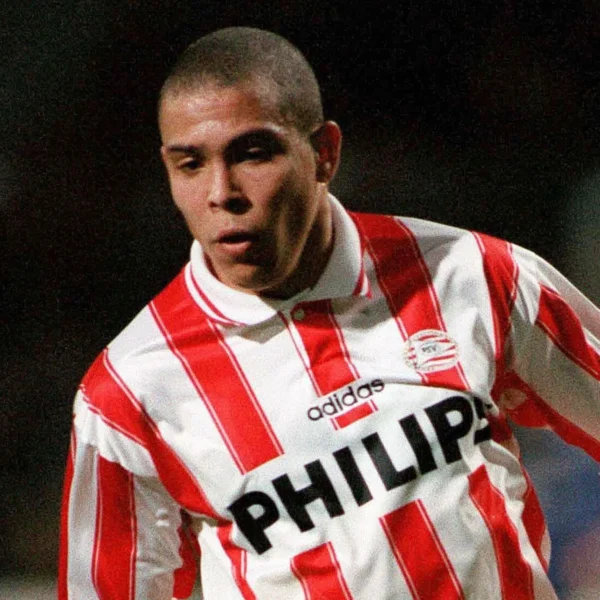 inrenbgei Camisa Retrô PSV Home 1994/1995 Ronaldo 9 Adidas Vermelha - Imagem 5