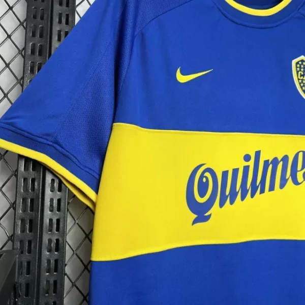 jiij Camisa Retrô Boca Juniors Home 2001/2002 Nike Azul Amarela - Imagem 4