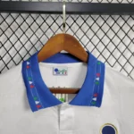 Camisa Retrô Clássica Seleção Itália Away 1994 Diadora Branca - Imagem 3