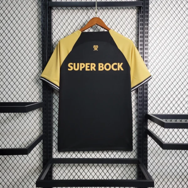 krefthliioe Camisa Sporting Third Versão Torcedor CR7 2023/24 Dourada - Imagem 6
