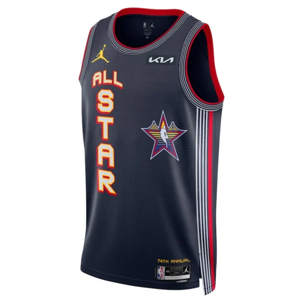 Camisa Regata Basquete NBA All-Star Game 5 Anthony Edwards Jordan 2025 Azul Marinho - Imagem 2