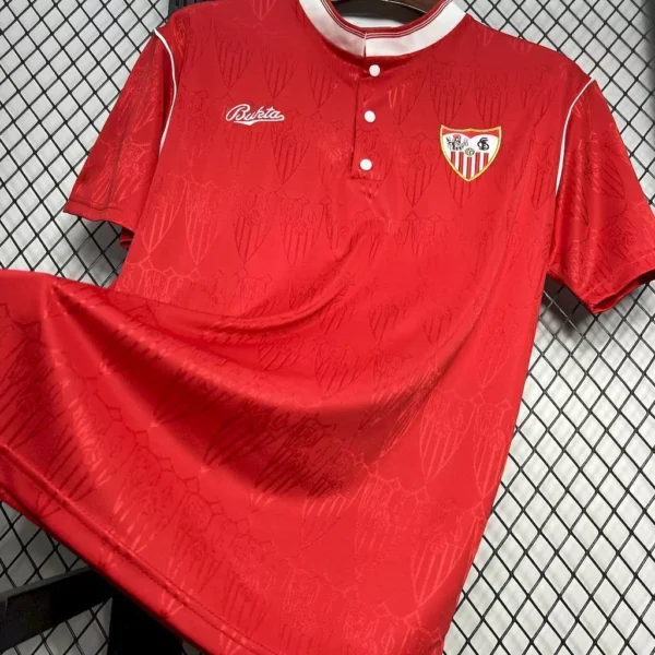 oirjgjoew Camisa Retrô Sevilla Home 1991/1992 Maradona 10 Vermelha - Imagem 2