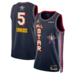 Camisa Regata Basquete NBA All-Star Game 5 Anthony Edwards Jordan 2025 Azul Marinho