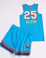 Kit Camisa Regata e Bermuda Basquete NBA All-Star Game Jordan 2025 Azul - Imagem 2