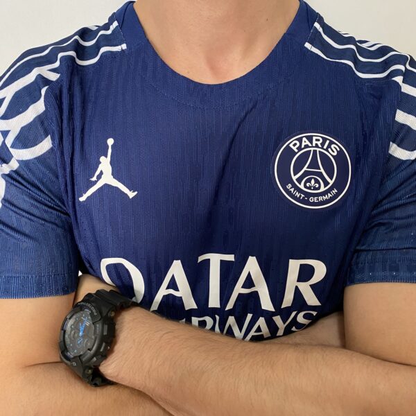 Camisa Paris Saint-Germain - PSG 4Th Versão Jogador 24/2025 Azul Jordan - Imagem 6