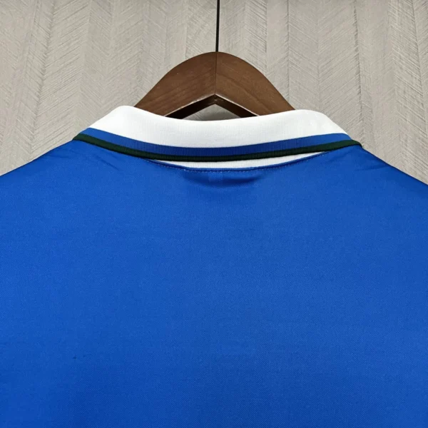 erhviugr uiyrdf Camisa Retrô Clássica Seleção Brasileira Brasil – Versão Torcedor Umbro – Azul – 1994 - Imagem 8