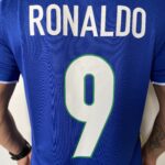 Camisa Retrô Clássica Seleção Brasileira Brasil – Ronaldo 9 – Nike Masculina – Azul – 1998 - Imagem 14