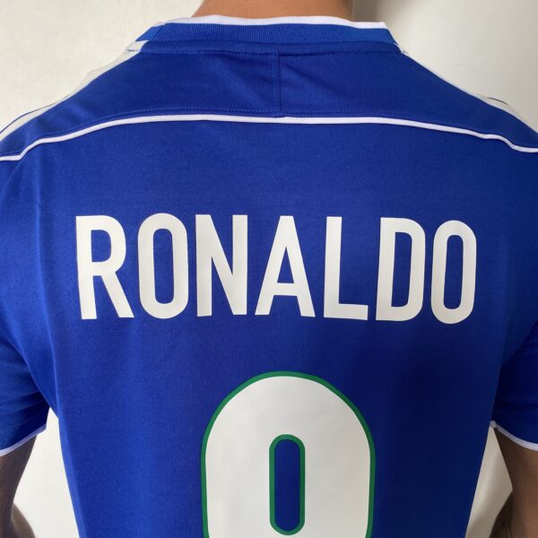2025-04-03 16.30.56 Camisa Retrô Clássica Seleção Brasileira Brasil – Ronaldo 9 – Nike Masculina – Azul – 1998 - Imagem 15