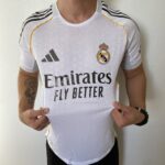 Camisa Real Madrid Home Versão Jogador 2025/2026 Adidas Branca - Imagem 7