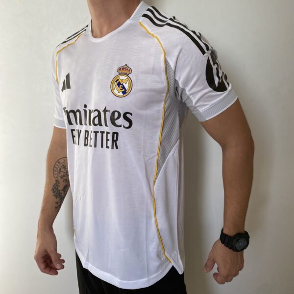 Camisa Real Madrid Home Versão Jogador 2025/2026 Adidas Branca - Imagem 10
