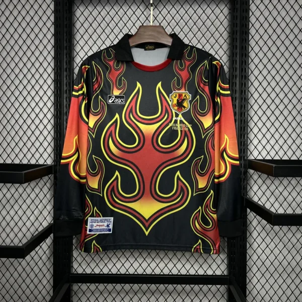 2a9e68d3_800x Camisa Retrô Clássica Seleção Japão Goleiro 1998 Preta - Imagem 1