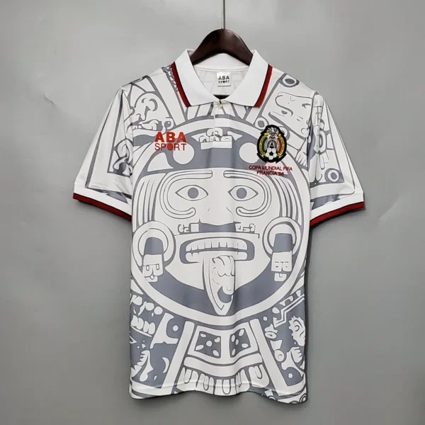 61616fcb_800x Camisa Retrô Clássica Seleção México Away 1998 Branca - Imagem 1