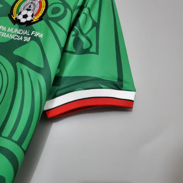 62c2d9f5_800x Camisa Retrô Clássica Seleção México Home 1998 Verde - Imagem 4