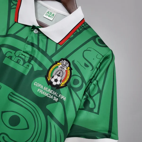 79a823b1_800x Camisa Retrô Clássica Seleção México Home 1998 Verde - Imagem 2