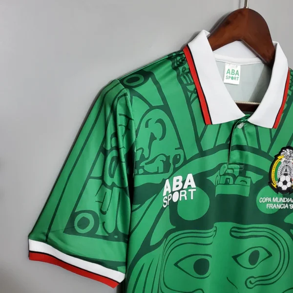 a0a8475d_800x Camisa Retrô Clássica Seleção México Home 1998 Verde - Imagem 3