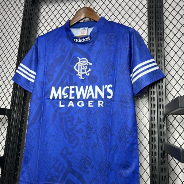 bcbhahcacyaygu Camisa Retrô Clássica Retro Rangers FC 1994/1996 Adidas - Imagem 2