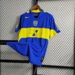 Camisa Retrô Boca Juniors Home Centenário 2005 Nike Azul Amarela - Imagem 2