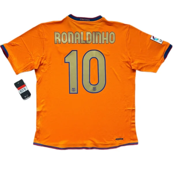 egremfwngaelb Camisa Retrô Barcelona Away 2006/2007 Nike - Imagem 7