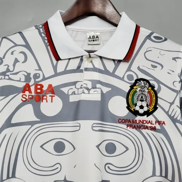 f645fe45_800x Camisa Retrô Clássica Seleção México Away 1998 Branca - Imagem 2