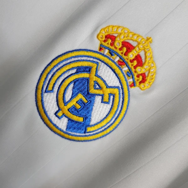 gedrdggdrggd Camisa Retrô Real Madrid Home 2006/2007 Adidas Branca - Imagem 5
