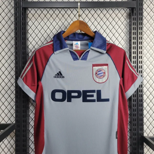 hiwef wbbfwbhef Camisa Retrô Bayern Munique Away Torcedor 1998/1999 Adidas - Imagem 3