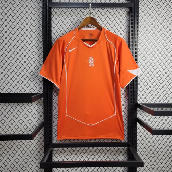 Camisa Retrô Clássica Seleção Holanda Home 2004 Nike Total 90 - Imagem 1