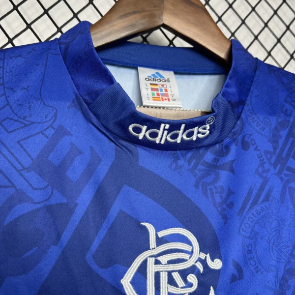 jhcfjubueubwb Camisa Retrô Clássica Retro Rangers FC 1994/1996 Adidas - Imagem 3