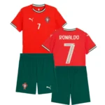 Kit Conjunto Infantil Crianças Camisa e Calção Portugal Home Infantil 25/2026 Puma - Imagem 2
