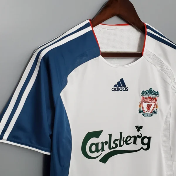 njfejksjkajkwnfe Camisa Retrô Liverpool Away Torcedor 2006/2007 Adidas - Imagem 2