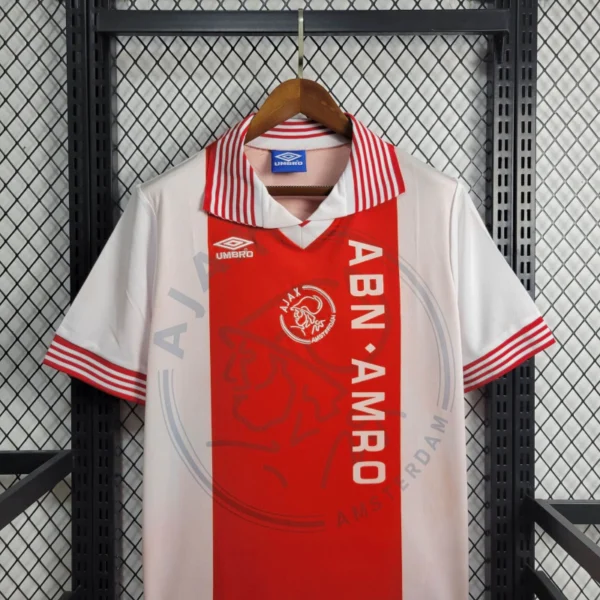 nnefrbbaibwhf Camisa Retrô Ajax Home 1995/1996 Umbro - Imagem 2