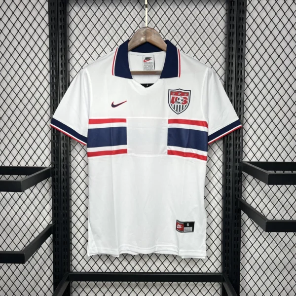 uhfeuiweu Camisa Retrô Seleção EUA USA Estados Unidos Home 1995 Nike - Imagem 1