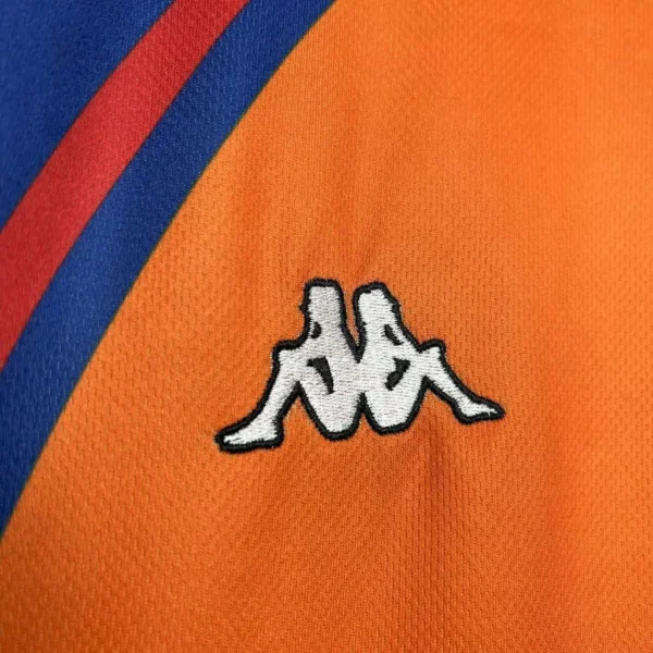 wejfehmfwuf Camisa Retrô Barcelona Away 1998 Kappa - Imagem 3