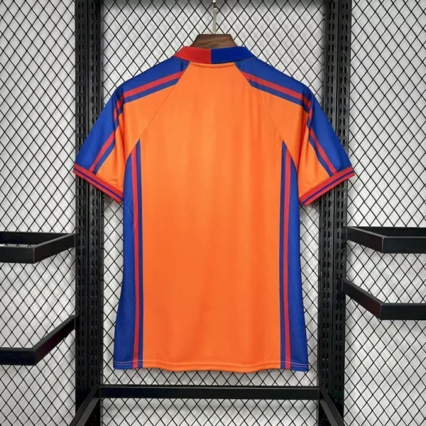 wkvepokfrog Camisa Retrô Barcelona Away 1998 Kappa - Imagem 5