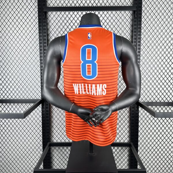 88529524 Camiseta Regata Basquete NBA OKC Oklahoma Thunder 2 Shai Gilgeous-Alexander Statement Edition 2025 Laranja Nike - Imagem 2
