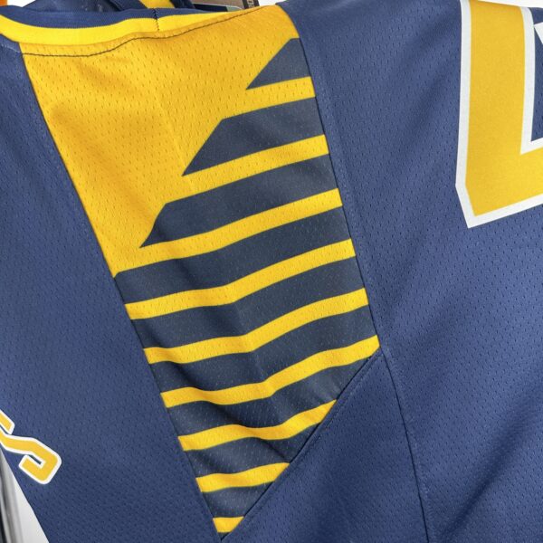 9825c8f2 Camiseta Regata Basquete NBA Indiana Pacers 0 Tyrese Haliburton Icon Edition 2025 Azul Nike - Imagem 4