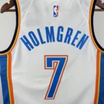 Camiseta Regata Basquete NBA OKC Oklahoma Thunder Association Edition 2025 Branca Nike - Imagem 14