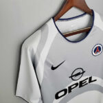 Camisa Retrô Paris Saint-Germain - PSG Away 2001/2002 - Ronaldinho 10 - Nike - Cinza Opel - Imagem 3