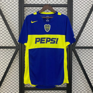 Camisa Retrô Boca Juniors Home 2004/2005 Nike - Azul Amarela - Total 90