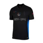 Camisa Barcelona Away Versão Torcedor x Travis Scott - 24/2025 Nike All Black Preta/Nome Preto