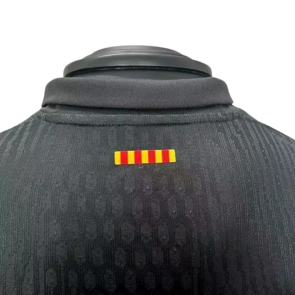 Camisa Barcelona Away Versão Jogador x Travis Scott - 24/2025 Nike All Black Preta - Imagem 4