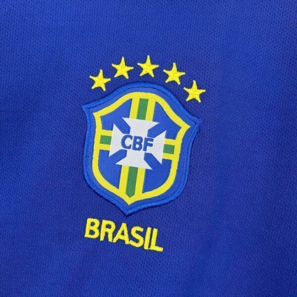 Camisa Retrô Clássica Seleção Brasileira Brasil – Nike – Azul – 2004 – Total 90 - Imagem 2
