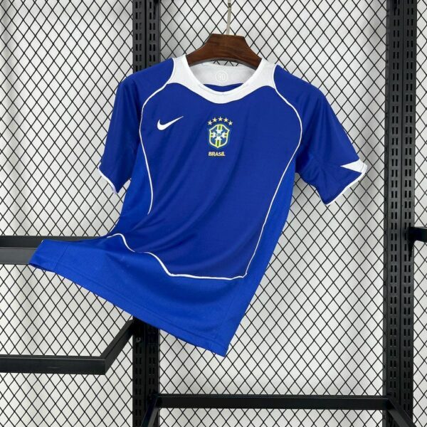 Camisa Retrô Clássica Seleção Brasileira Brasil – Nike – Azul – 2004 – Total 90 - Imagem 1