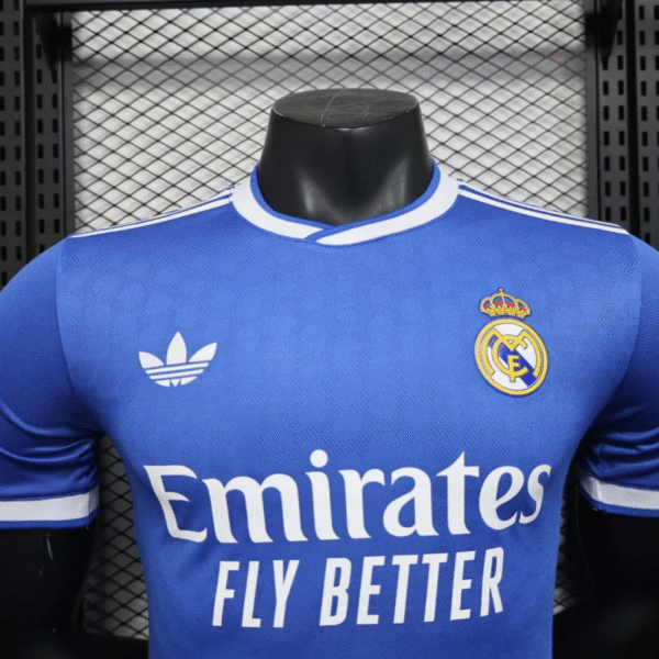 Camisa Real Madrid Third Versão Jogador 2025/2026 Adidas Azul - Imagem 2
