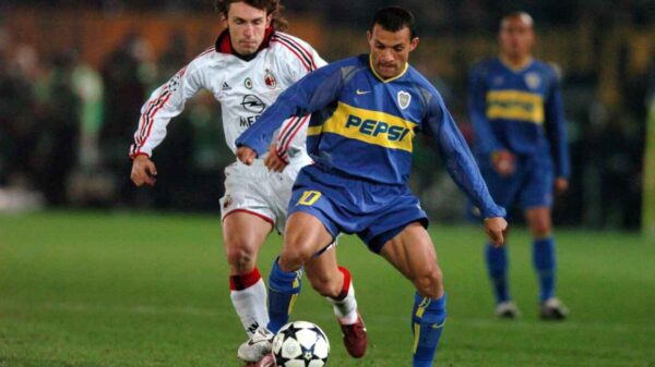 epfjwejf Camisa Retrô Boca Juniors Home 2003/2004 Nike - Azul Amarela - Total 90 - Imagem 5