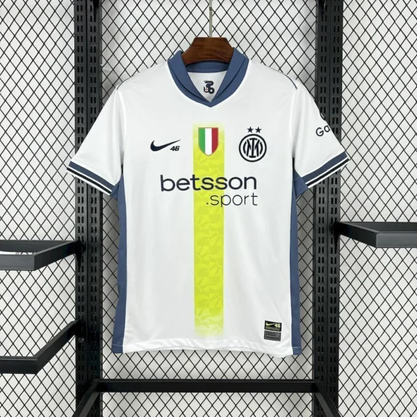 Camisa Inter de Milão Away Versão Torcedor - Valentino Rossi - 2025 Branca Nike - Imagem 1
